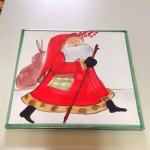 Ceramic Santa Tile